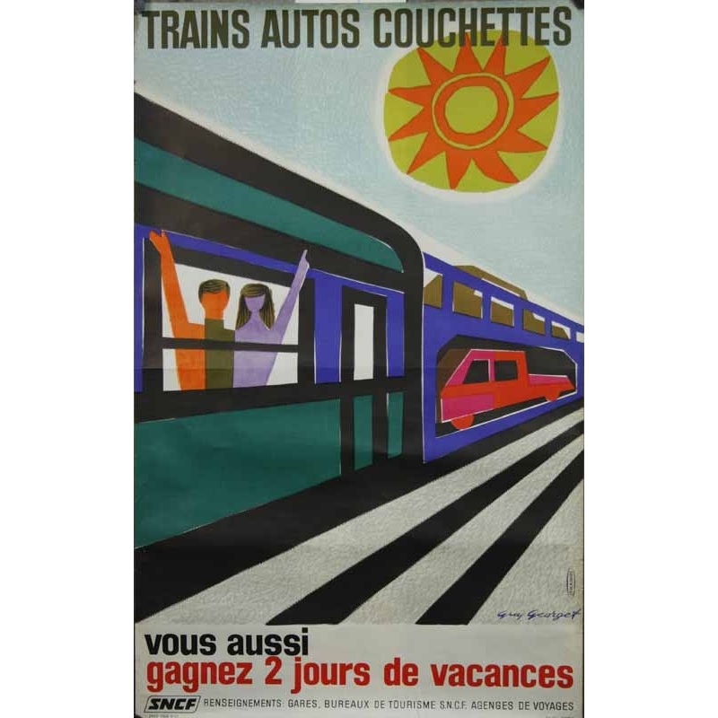 GUY GEORGET Trains autos couchettes