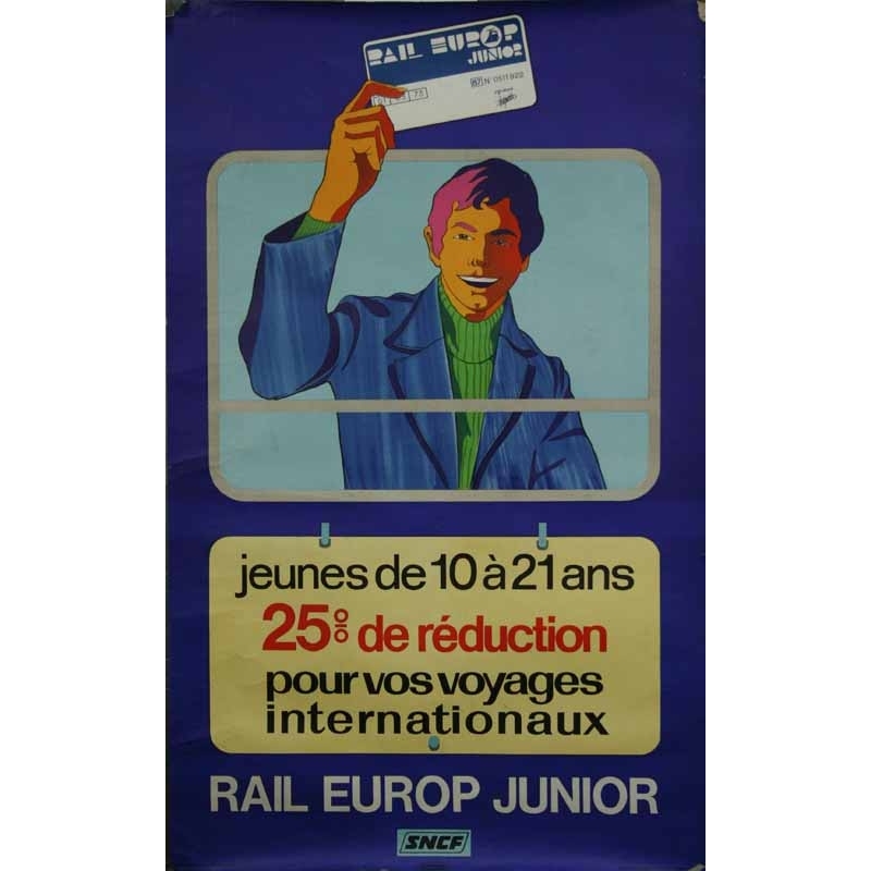 Anonyme Jeunes de 10 à 21 ans 25 % de reduction Rail Europ Junior