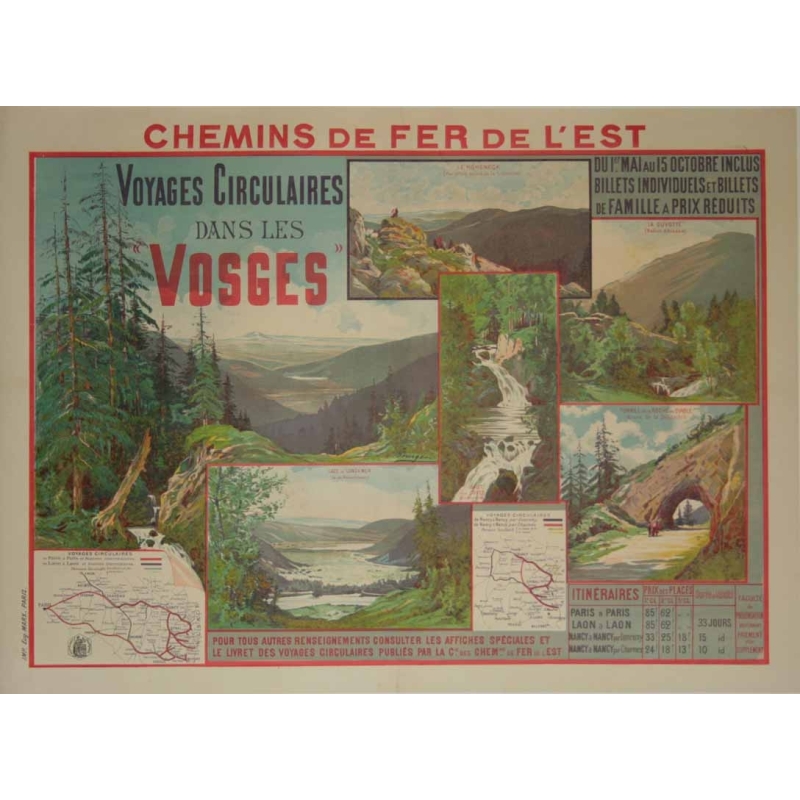 BOURGEOIS Voyages circulaires dans les Vosges