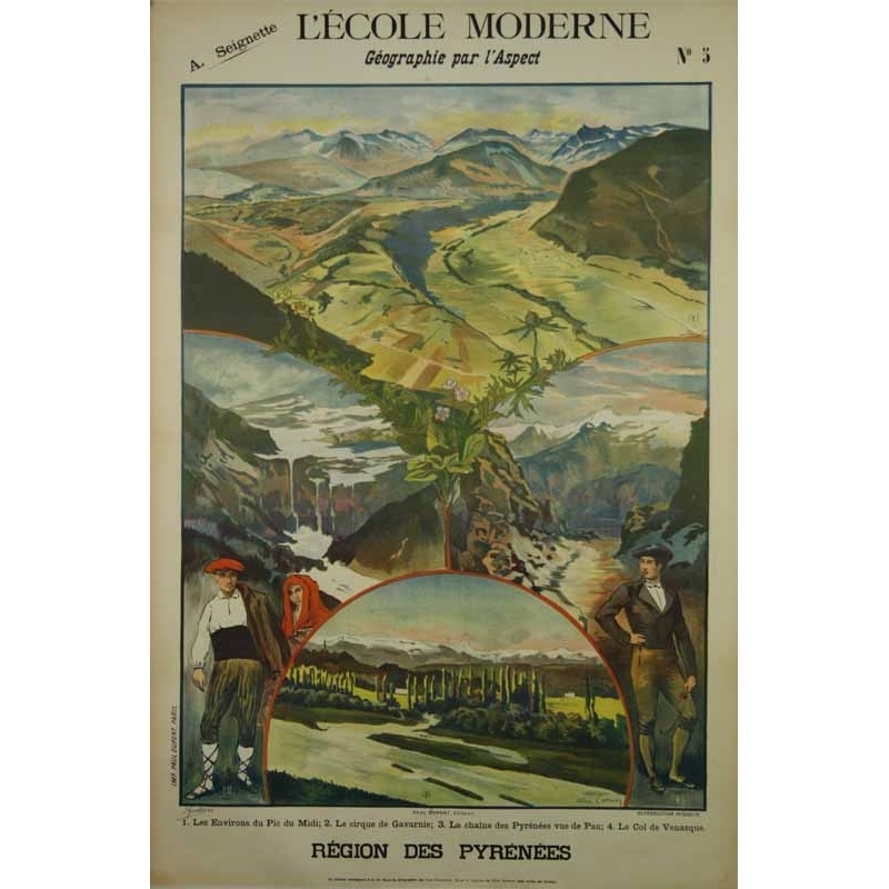 LANVIN Alex L ecole moderne geographie par l aspect Region des pyrenees