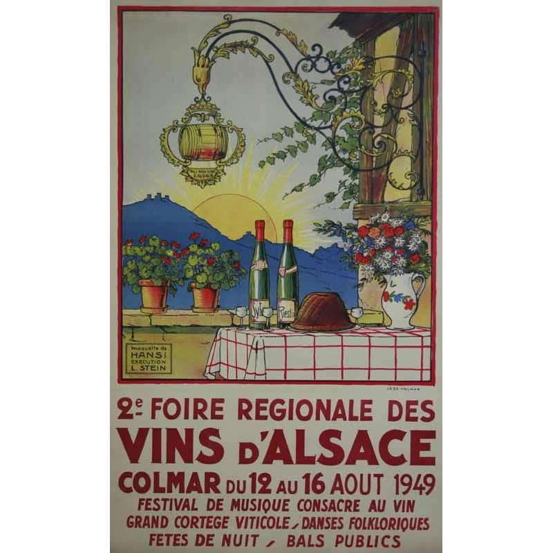 STEIN  L.  D apres Hansi 2eme foire regionale des vins d Alsace
