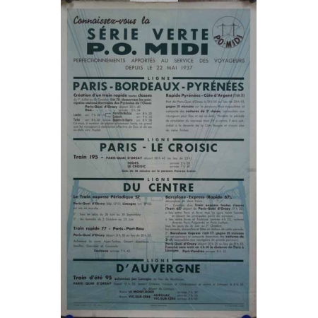 Anonyme Serie verte P.O. Midi