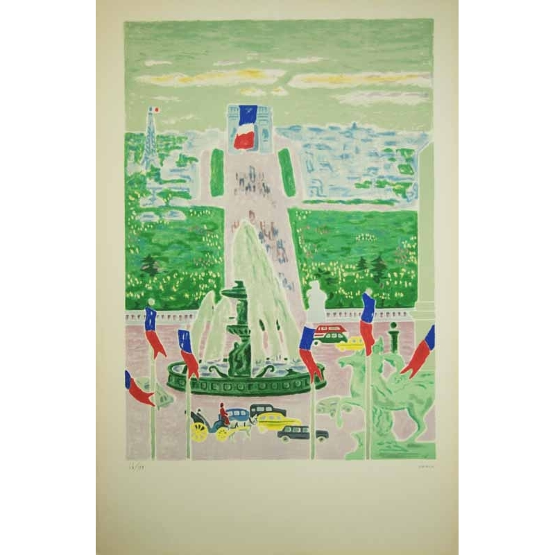 CAVAILLES Estampe Paris Numérotée Contresignée