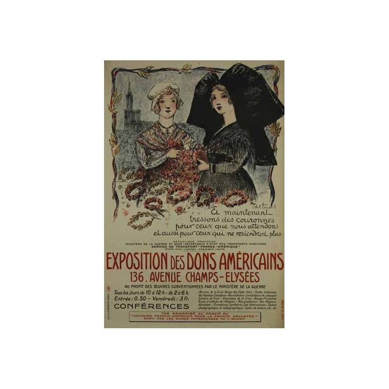 TRUCHET Abel Exposition des dons americains