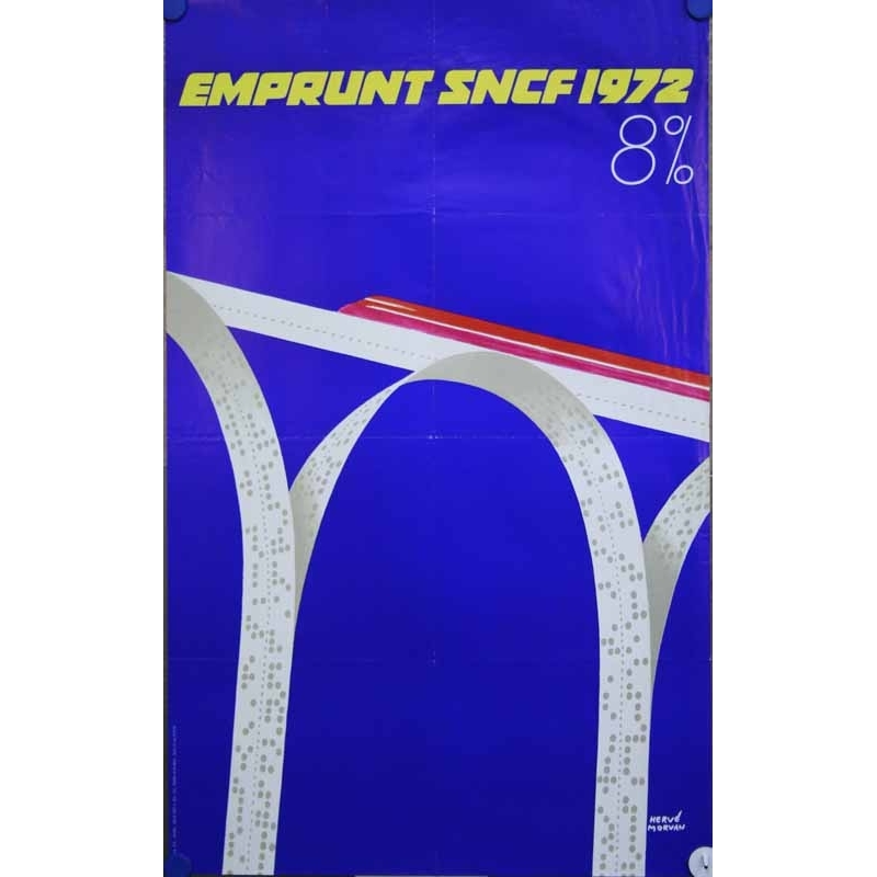 HERVÉ MORVAN Emprunt SNCF 1972  - 8%
