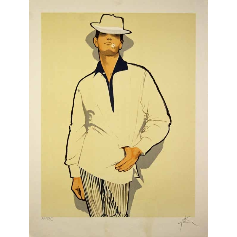 GRUAU Rene Homme a la marguerite