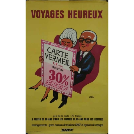 HERVE MORVAN Voyages Heureux - Carte Vermeil