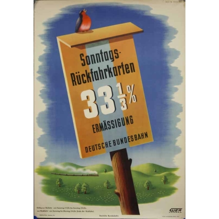 Anonyme Sonntags-Ruckfahrkarten 33  1/3 %