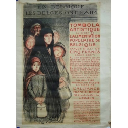 STEINLEN En Belgique les Belges ont faim - Tombola artistique