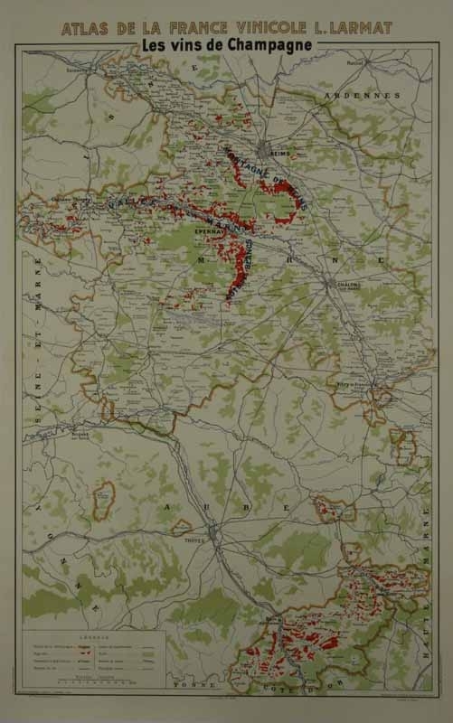 LARMAT Atlas de la France Vinicole Les Vins de Champagne (Generale)