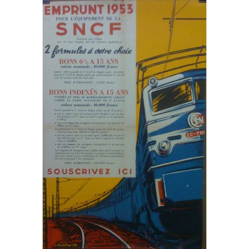 OUSSENKO Emprunt SNCF 1953