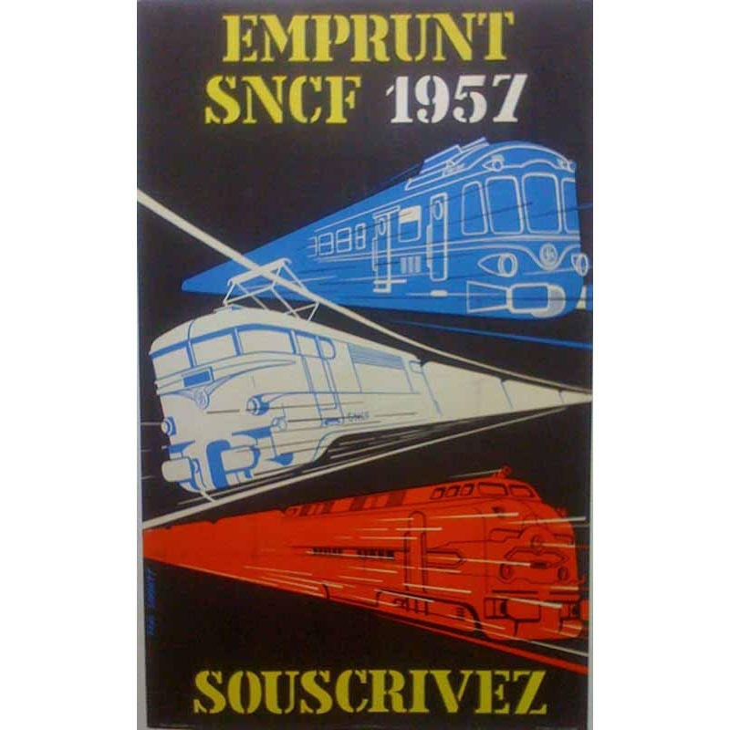 PAUL SCMITT Emprunt SNCF 1957 - Souscrivez