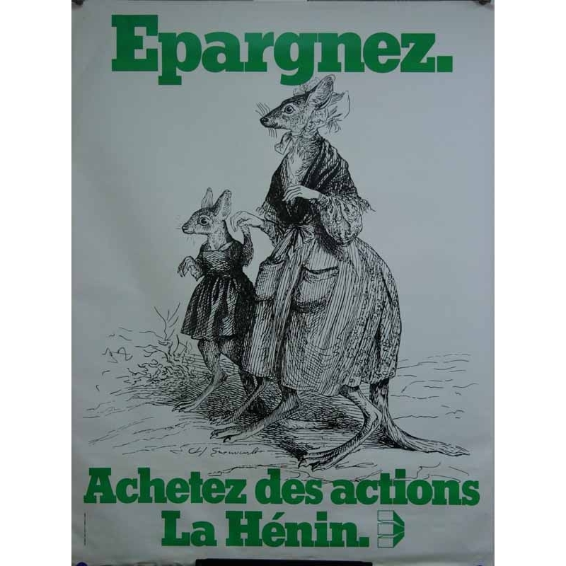 SIGNATURE ILLISIBLE Epargnez. La Hénin