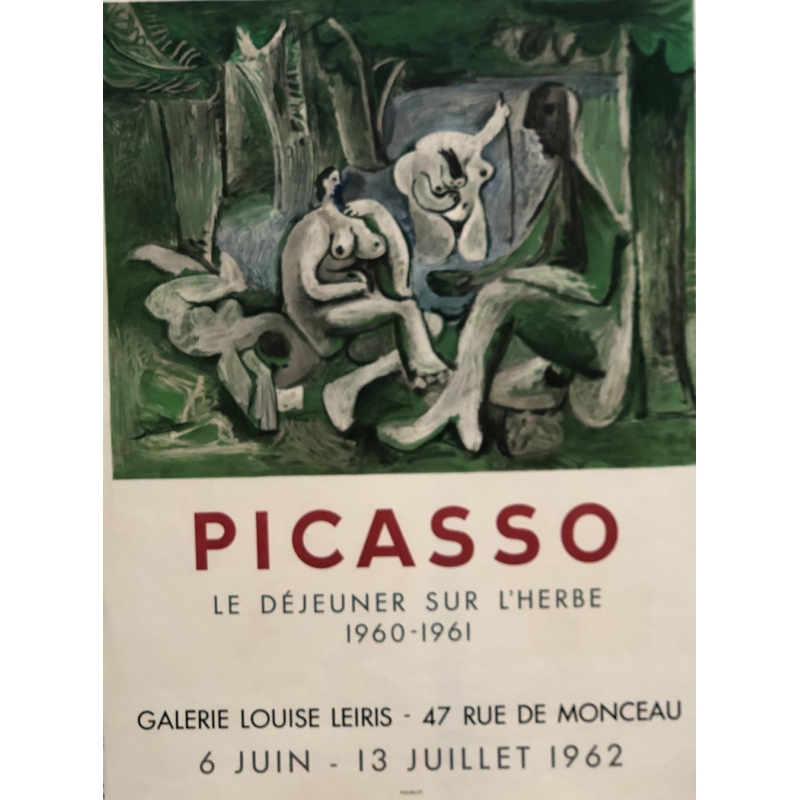 PICASSO Le dejeuner sur l'herbe -1960-1961 - Galerie L. Leiris Paris