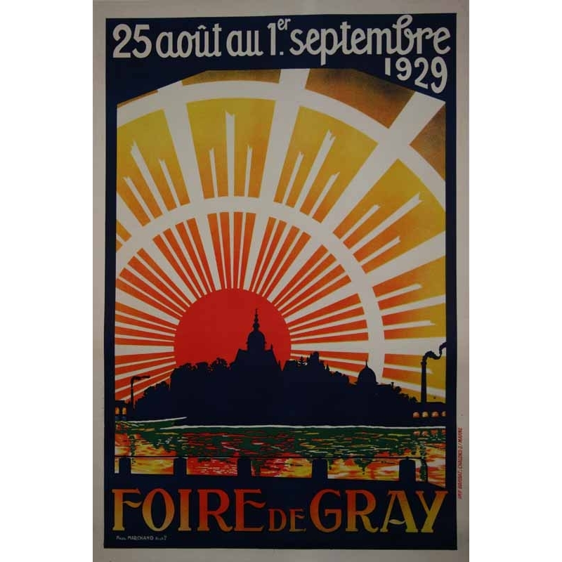 MARCHAND Paul Foire de Gray 1929